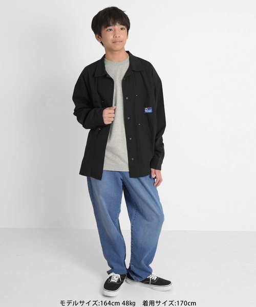 GLAZOS（グラソス）の「【Penfield】ストレッチ・開襟シャツ（シャツ/ブラウス・キッズ・ベージュ/ブラック/チャコールグレー・160cm/170cm/150cm/140cm）」の4枚目の写真