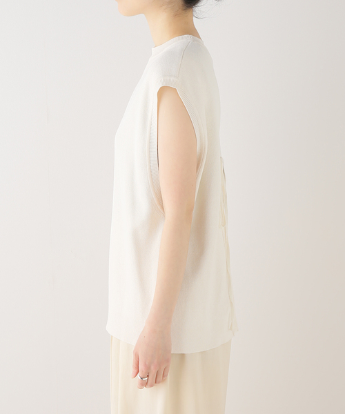 セール】【NEARBYME/ニアーバイミー】 BACK SLIT ニット（ニット
