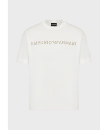 EMPORIO ARMANI | 【エンポリオ アルマーニ】Tシャツ ヘビージャージー ステンシルフォント Emporio Armani刺繍(Tシャツ/カットソー)