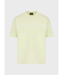 EMPORIO ARMANI | 【エンポリオ アルマーニ】Tシャツ ヘビージャージー ステンシルフォント Emporio Armani刺繍(Tシャツ/カットソー)