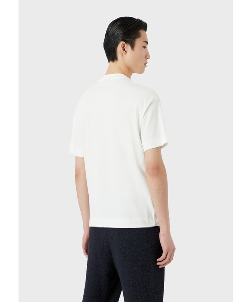 EMPORIO ARMANI（エンポリオアルマーニ）の「【エンポリオ アルマーニ】Tシャツ ヘビージャージー ステンシルフォント Emporio Armani刺繍（Tシャツ/カットソー・メンズ・スカイブルー/ブラック/ホワイト系その他/モスグリーン・LARGE/MEDIUM/X-LARGE/SMALL/XX-LARGE/X-SMALL）」の6枚目の写真