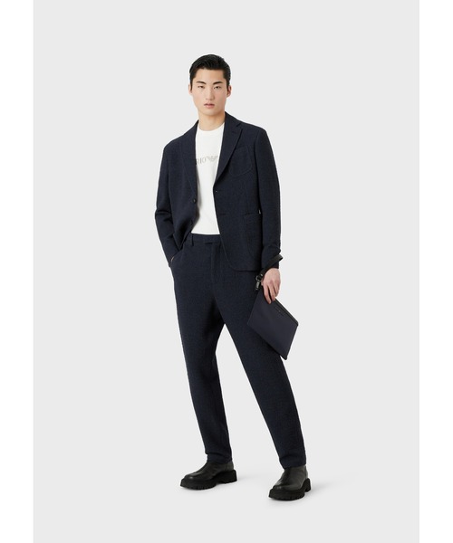 EMPORIO ARMANI（エンポリオアルマーニ）の「【エンポリオ アルマーニ】Tシャツ ヘビージャージー ステンシルフォント Emporio Armani刺繍（Tシャツ/カットソー・メンズ・スカイブルー/ブラック/ホワイト系その他/モスグリーン・LARGE/MEDIUM/X-LARGE/SMALL/XX-LARGE/X-SMALL）」の7枚目の写真