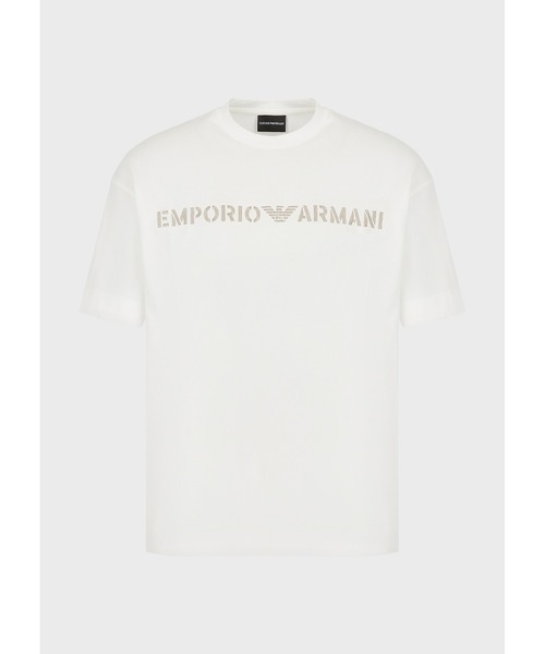 EMPORIO ARMANI（エンポリオアルマーニ）の「【エンポリオ アルマーニ】Tシャツ ヘビージャージー ステンシルフォント Emporio Armani刺繍（Tシャツ/カットソー・メンズ・スカイブルー/ブラック/ホワイト系その他/モスグリーン・LARGE/MEDIUM/X-LARGE/SMALL/XX-LARGE/X-SMALL）」の8枚目の写真