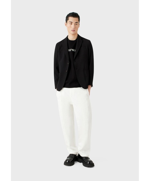 EMPORIO ARMANI（エンポリオアルマーニ）の「【エンポリオ アルマーニ】Tシャツ ヘビージャージー ステンシルフォント Emporio Armani刺繍（Tシャツ/カットソー・メンズ・スカイブルー/ブラック/ホワイト系その他/モスグリーン・LARGE/MEDIUM/X-LARGE/SMALL/XX-LARGE/X-SMALL）」の11枚目の写真