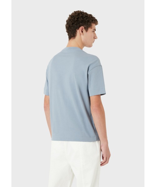 EMPORIO ARMANI（エンポリオアルマーニ）の「【エンポリオ アルマーニ】Tシャツ ヘビージャージー ステンシルフォント Emporio Armani刺繍（Tシャツ/カットソー・メンズ・スカイブルー/ブラック/ホワイト系その他/モスグリーン・LARGE/MEDIUM/X-LARGE/SMALL/XX-LARGE/X-SMALL）」の14枚目の写真