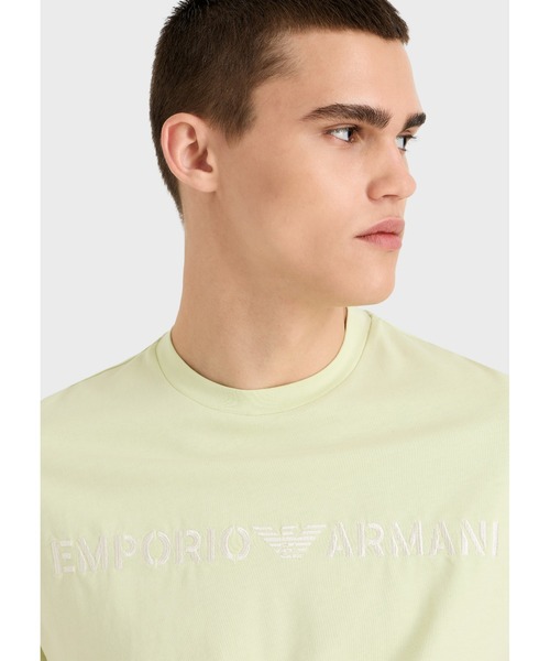 EMPORIO ARMANI（エンポリオアルマーニ）の「【エンポリオ アルマーニ】Tシャツ ヘビージャージー ステンシルフォント Emporio Armani刺繍（Tシャツ/カットソー・メンズ・スカイブルー/ブラック/ホワイト系その他/モスグリーン・LARGE/MEDIUM/X-LARGE/SMALL/XX-LARGE/X-SMALL）」の22枚目の写真