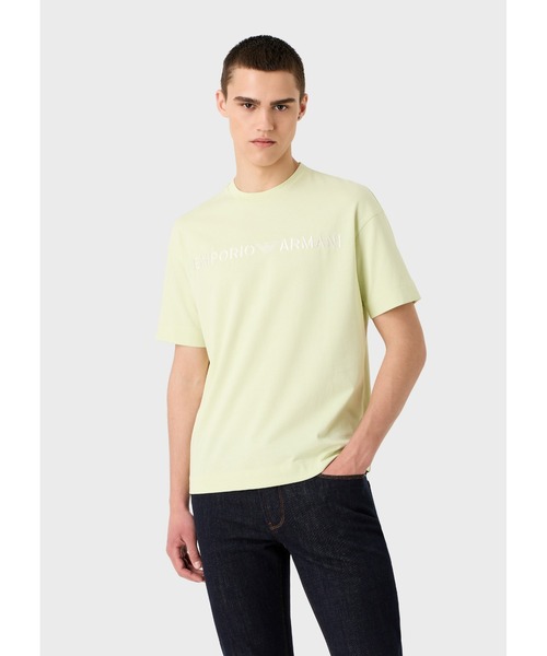 EMPORIO ARMANI（エンポリオアルマーニ）の「【エンポリオ アルマーニ】Tシャツ ヘビージャージー ステンシルフォント Emporio Armani刺繍（Tシャツ/カットソー・メンズ・スカイブルー/ブラック/ホワイト系その他/モスグリーン・LARGE/MEDIUM/X-LARGE/SMALL/XX-LARGE/X-SMALL）」の21枚目の写真