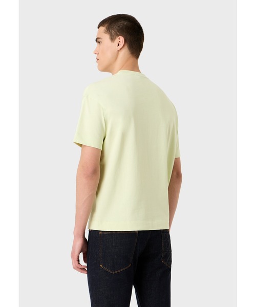 EMPORIO ARMANI（エンポリオアルマーニ）の「【エンポリオ アルマーニ】Tシャツ ヘビージャージー ステンシルフォント Emporio Armani刺繍（Tシャツ/カットソー・メンズ・スカイブルー/ブラック/ホワイト系その他/モスグリーン・LARGE/MEDIUM/X-LARGE/SMALL/XX-LARGE/X-SMALL）」の20枚目の写真