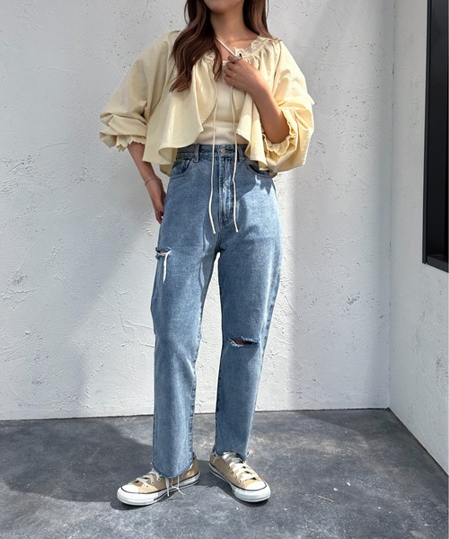 apres jour mignon(アプレジュールミニョン)の「レースボレロ【ZOZOTOWN限定アイテム】(シャツ/ブラウス・レディース・アイボリー/オフホワイト/ブラック・X-LARGE/フリー)」の14枚目の写真