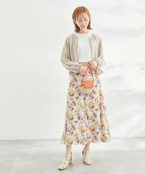 ROPE' PICNIC（ロペピクニック）の「UVケア・手洗いOK/ライトブルゾン（ブルゾン・レディース・ブラック/チャコールグレー/ライトグリーン/ベージュ・38）」の14枚目の写真