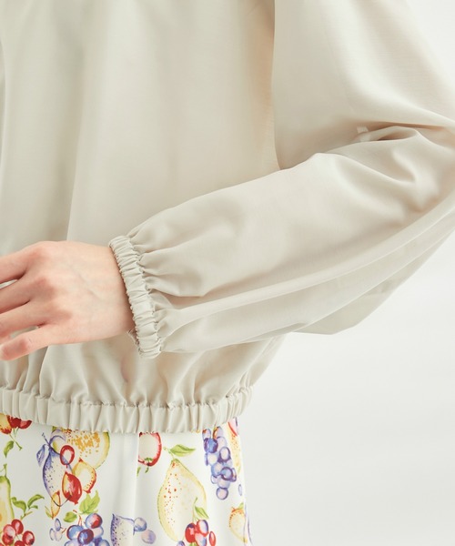 ROPE' PICNIC（ロペピクニック）の「UVケア・手洗いOK/ライトブルゾン（ブルゾン・レディース・ブラック/チャコールグレー/ライトグリーン/ベージュ・38）」の7枚目の写真