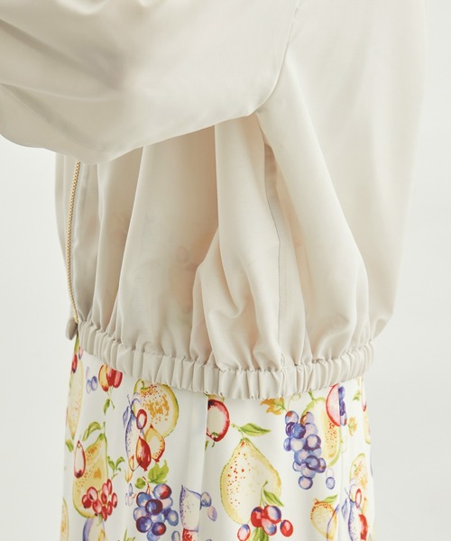 ROPE' PICNIC（ロペピクニック）の「UVケア・手洗いOK/ライトブルゾン（ブルゾン・レディース・ブラック/チャコールグレー/ライトグリーン/ベージュ・38）」の16枚目の写真