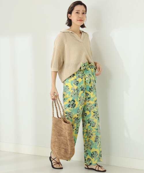 B:MING by BEAMS（ビーミングバイビームス）の「B:MING by BEAMS / トロピカル柄 プリント パンツ（その他パンツ・レディース・ピンク/イエロー・SMALL/MEDIUM）」の11枚目の写真