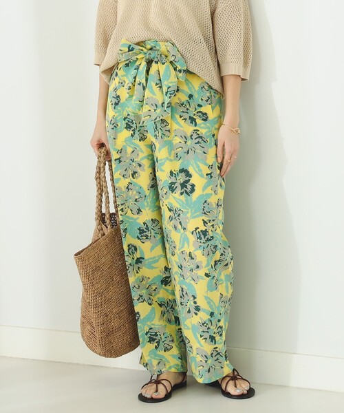 B:MING by BEAMS（ビーミングバイビームス）の「B:MING by BEAMS / トロピカル柄 プリント パンツ（その他パンツ・レディース・ピンク/イエロー・SMALL/MEDIUM）」の9枚目の写真