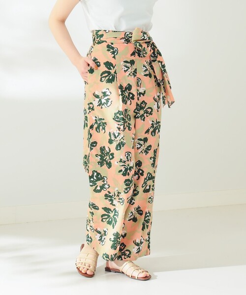 B:MING by BEAMS（ビーミングバイビームス）の「B:MING by BEAMS / トロピカル柄 プリント パンツ（その他パンツ・レディース・ピンク/イエロー・SMALL/MEDIUM）」の5枚目の写真