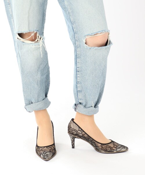 ESPERANZA(エスペランサ)の「疲れにくいパンプスNeoレース<約7.5cmヒール>(パンプス・レディース・ベージュ系8/ブラック系8・21.0cm/21.5cm/22.0cm/22.5cm/23.0cm/23.5cm/24.0cm/24.5cm/25.5cm/26.0cm/25.0cm)」の5枚目の写真