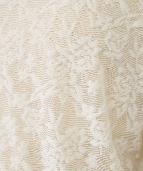 Kastane（カスタネ）の「パイルジャガード2WAYプルオーバー（Tシャツ/カットソー・レディース・オレンジ/アイボリー/ブラック/ブルー・FREE）」の16枚目の写真