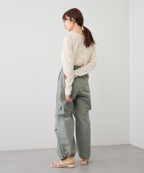 Kastane（カスタネ）の「パイルジャガード2WAYプルオーバー（Tシャツ/カットソー・レディース・オレンジ/アイボリー/ブラック/ブルー・FREE）」の19枚目の写真