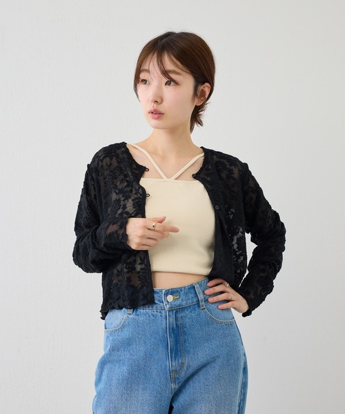 Kastane（カスタネ）の「パイルジャガード2WAYプルオーバー（Tシャツ/カットソー・レディース・オレンジ/アイボリー/ブラック/ブルー・FREE）」の22枚目の写真