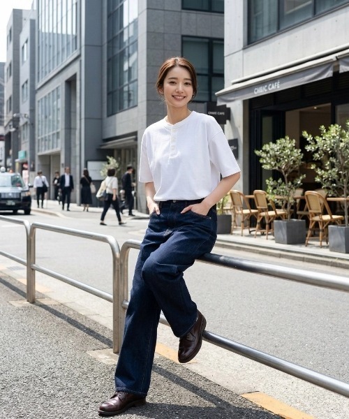 Goodwear(グッドウェア)の「Goodwear/グッドウェア USAコットン 無地 ヘンリーネック 半袖Tシャツ/レディース メンズ(Tシャツ/カットソー・メンズ・ホワイト/ブラック/ダークグリーン/ネイビー/カーキ/グレー/グレイッシュブルー/チャコール/チャコールグレー/グレイッシュベージュ/ライトピンク/ブラウン・M/L/XL)」の20枚目の写真