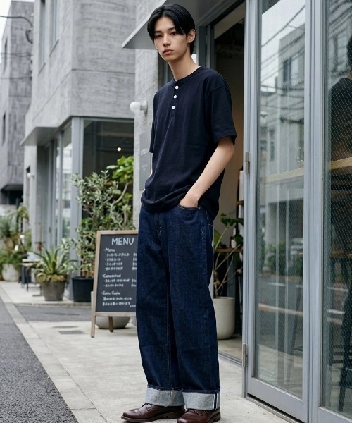 Goodwear(グッドウェア)の「Goodwear/グッドウェア USAコットン 無地 ヘンリーネック 半袖Tシャツ/レディース メンズ(Tシャツ/カットソー・メンズ・ホワイト/ブラック/ダークグリーン/ネイビー/カーキ/グレー/グレイッシュブルー/チャコール/チャコールグレー/グレイッシュベージュ/ライトピンク/ブラウン・M/L/XL)」の21枚目の写真