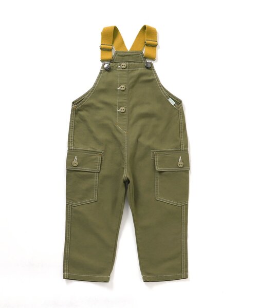 BREEZE（ブリーズ）の「カラーベルトサロペット（サロペット/オーバーオール・キッズ・キナリ/インディゴブルー/カーキ・100/90/130/120/110/80）」の8枚目の写真