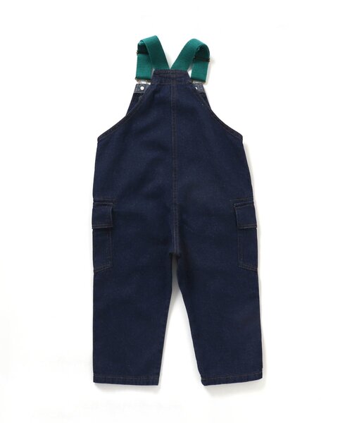 BREEZE（ブリーズ）の「カラーベルトサロペット（サロペット/オーバーオール・キッズ・キナリ/インディゴブルー/カーキ・100/90/130/120/110/80）」の9枚目の写真