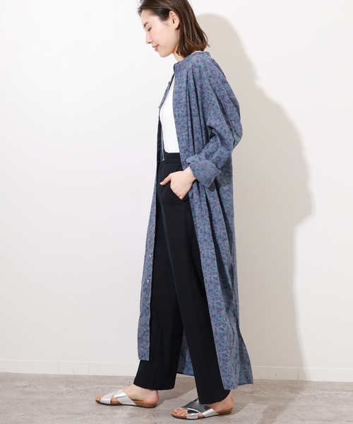 ARMEN(アーメン)の「【ARMEN/アーメン】SMALL FLOWER バンドカラーMAXI OP:ワンピース(ワンピース・レディース・ベージュ/ネイビー・3)」の20枚目の写真