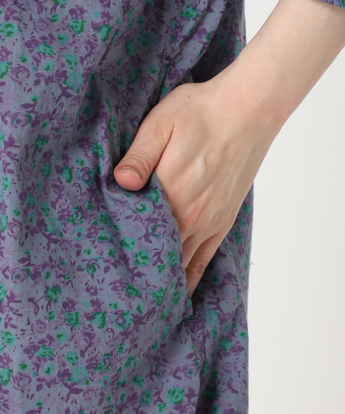 ARMEN(アーメン)の「【ARMEN/アーメン】SMALL FLOWER バンドカラーMAXI OP:ワンピース(ワンピース・レディース・ベージュ/ネイビー・3)」の19枚目の写真