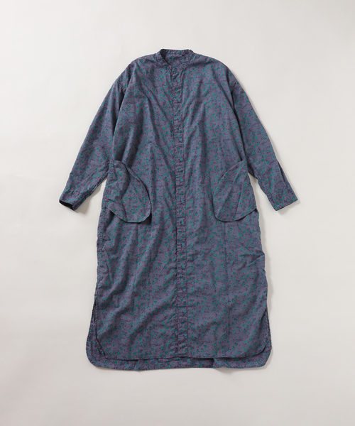 ARMEN(アーメン)の「【ARMEN/アーメン】SMALL FLOWER バンドカラーMAXI OP:ワンピース(ワンピース・レディース・ベージュ/ネイビー・3)」の7枚目の写真