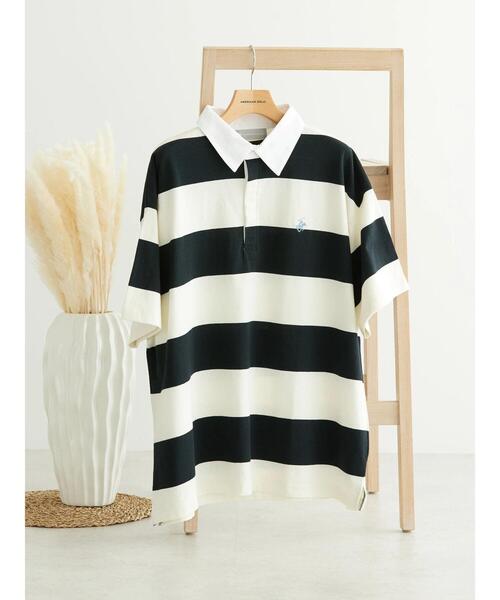 BEVERLY HILLS POLO CLUB(ビバリーヒルズポロクラブ)の「B.H POLO CLUB 鹿の子ボーダーポロシャツ(ポロシャツ・レディース・グリーン系その他/ブラック系その他4・FREE)」の16枚目の写真