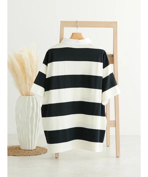 BEVERLY HILLS POLO CLUB(ビバリーヒルズポロクラブ)の「B.H POLO CLUB 鹿の子ボーダーポロシャツ(ポロシャツ・レディース・グリーン系その他/ブラック系その他4・FREE)」の17枚目の写真