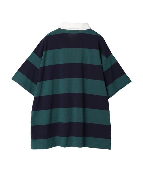 BEVERLY HILLS POLO CLUB(ビバリーヒルズポロクラブ)の「B.H POLO CLUB 鹿の子ボーダーポロシャツ(ポロシャツ・レディース・グリーン系その他/ブラック系その他4・FREE)」の22枚目の写真