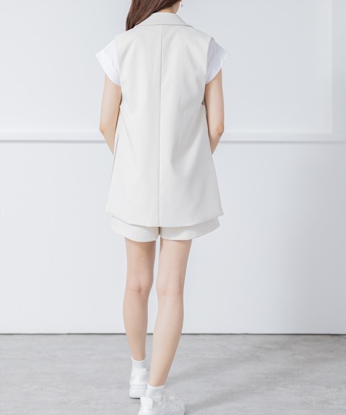 clear(クリア)の「ベーシックショートパンツ≪2024SS≫(その他パンツ・レディース・アイボリー/ブラック・M/S)」の14枚目の写真