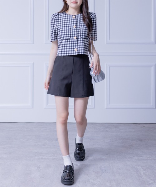clear(クリア)の「ベーシックショートパンツ≪2024SS≫(その他パンツ・レディース・アイボリー/ブラック・M/S)」の15枚目の写真