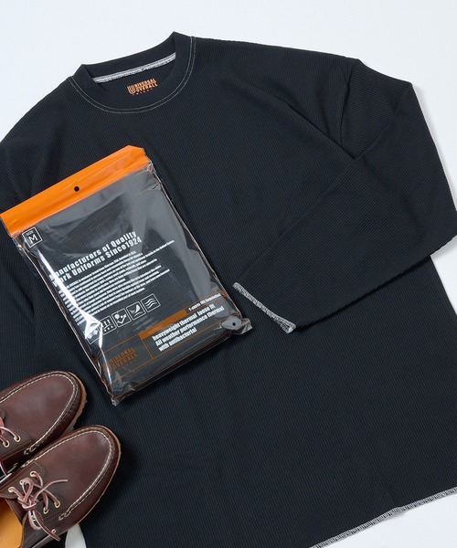 UNIVERSAL OVERALL（ユニバーサルオーバーオール）の「【UNIVERSAL OVERALL】1P パック サーマルルーズフィットUVOP-005（Tシャツ/カットソー・メンズ・ホワイト系その他2/ホワイト系1/ホワイト系その他3/ブラック系1/ブラック系その他2/ブラック系その他3・M/L/XL/S）」の8枚目の写真