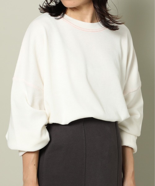 UNIVERSAL OVERALL（ユニバーサルオーバーオール）の「【UNIVERSAL OVERALL】1P パック サーマルルーズフィットUVOP-005（Tシャツ/カットソー・メンズ・ホワイト系その他2/ホワイト系1/ホワイト系その他3/ブラック系1/ブラック系その他2/ブラック系その他3・M/L/XL/S）」の10枚目の写真