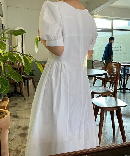 FREE STYLISTS（フリー スタイリスト）の「YUGA_YGMC ハイウエスト切替フレアワンピース（ワンピース・レディース・ブラック/ホワイト・FREE）」の10枚目の写真