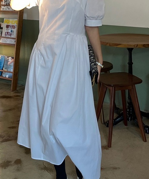 FREE STYLISTS（フリー スタイリスト）の「YUGA_YGMC ハイウエスト切替フレアワンピース（ワンピース・レディース・ブラック/ホワイト・FREE）」の20枚目の写真