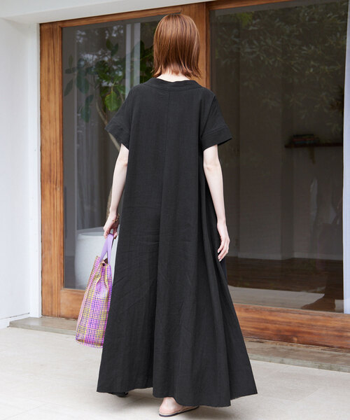 SLOBE IENA（スローブイエナ）の「ラミーVネックワンピース