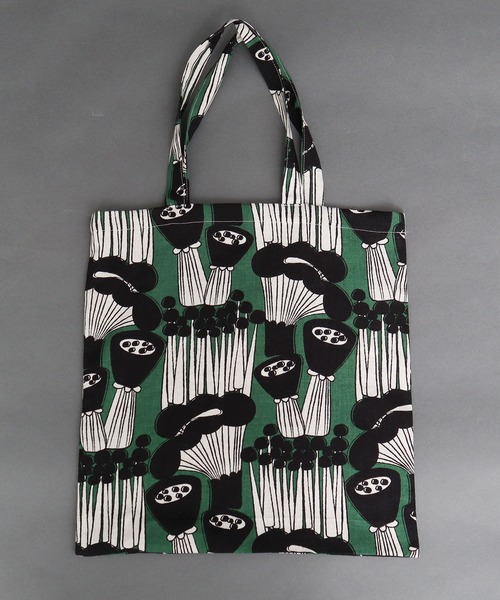 peu pres（プープレ）の「●マッシュルームプリントトートバッグ（トートバッグ・レディース・ブラウン/グリーン・FREE）」の3枚目の写真