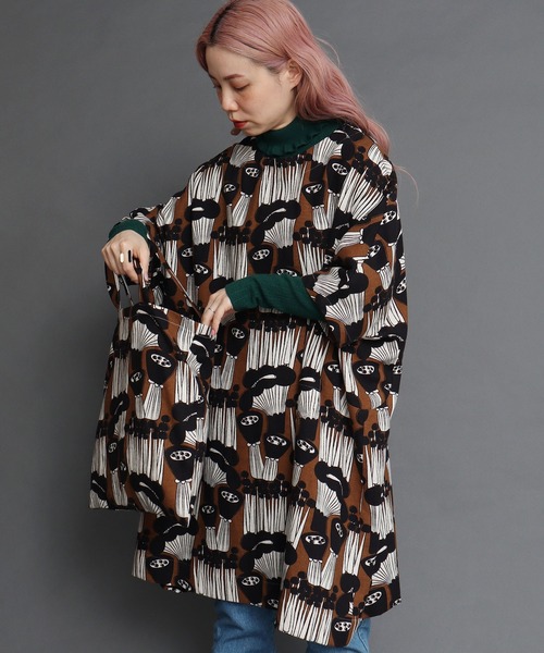 peu pres（プープレ）の「●マッシュルームプリントトートバッグ（トートバッグ・レディース・ブラウン/グリーン・FREE）」の15枚目の写真