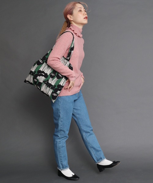 peu pres（プープレ）の「●マッシュルームプリントトートバッグ（トートバッグ・レディース・ブラウン/グリーン・FREE）」の10枚目の写真