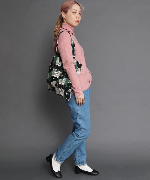 peu pres（プープレ）の「●マッシュルームプリントトートバッグ（トートバッグ・レディース・ブラウン/グリーン・FREE）」の14枚目の写真