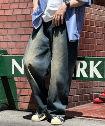 オーバーダイワイドデニムパンツ