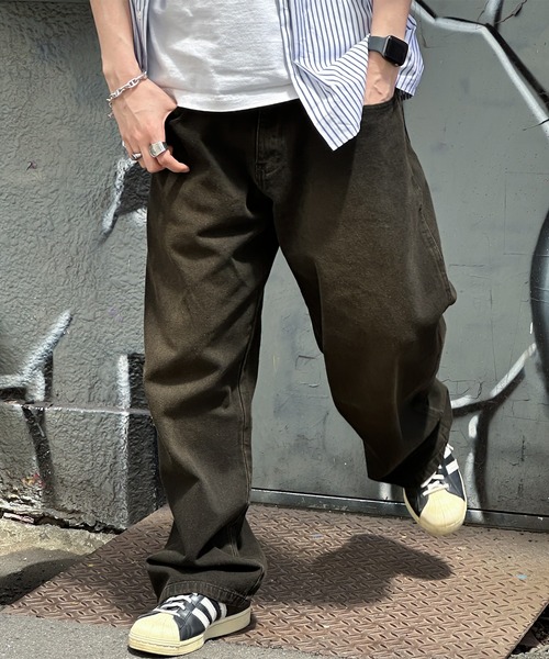 kutir（クティール）の「オーバーダイワイドデニムパンツ（デニムパンツ・メンズ・ブラック/インディゴブルー・SMALL/MEDIUM/LARGE）」の10枚目の写真