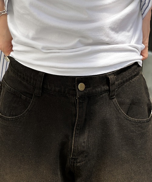 kutir（クティール）の「オーバーダイワイドデニムパンツ（デニムパンツ・メンズ・ブラック/インディゴブルー・SMALL/MEDIUM/LARGE）」の12枚目の写真
