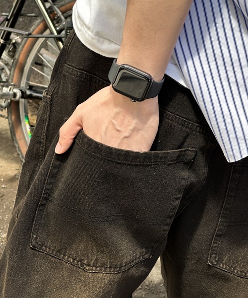 kutir（クティール）の「オーバーダイワイドデニムパンツ（デニムパンツ・メンズ・ブラック/インディゴブルー・SMALL/MEDIUM/LARGE）」の17枚目の写真