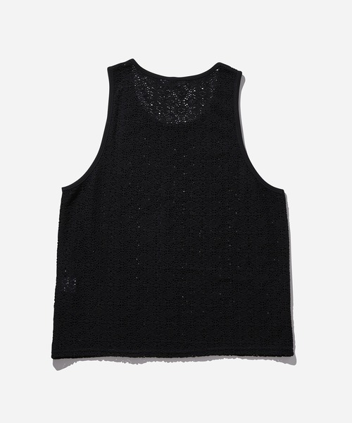 Saturdays NYC（サタデーズ ニューヨークシティ ）の「Gabriel Cotton Mesh Tank（シャツ/ブラウス・メンズ・ブラック/オフホワイト・L/M/S/XL/X-SMALL）」の12枚目の写真