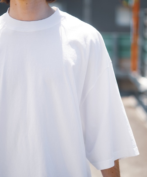 SHAKA WeAR（シャカウェア）の「【SHAKA WEAR/シャカウェア】GARMENT DYE DROP SHOULDER S/S G-DYE_DROP　ヘビーウェイト ビッグシルエット　Tシャツ（Tシャツ/カットソー・メンズ・ブラック系その他2/ブラック/クリーム/ホワイト/ナチュラル/モカ・MEDIUM/SMALL/X-LARGE/LARGE/XX-LARGE）」の12枚目の写真